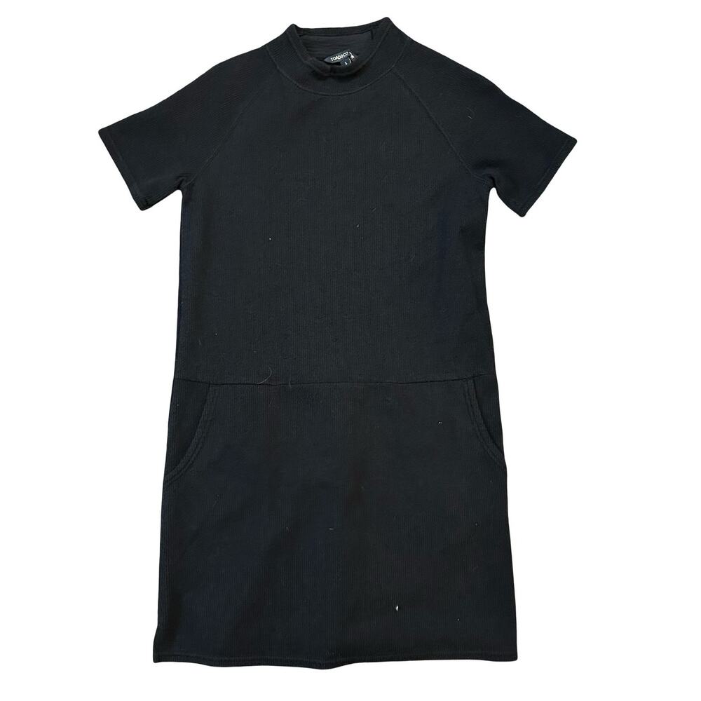Toad & Co Mock Neck Shift Dress Womens Small Pockets Granola Boho Athleisure